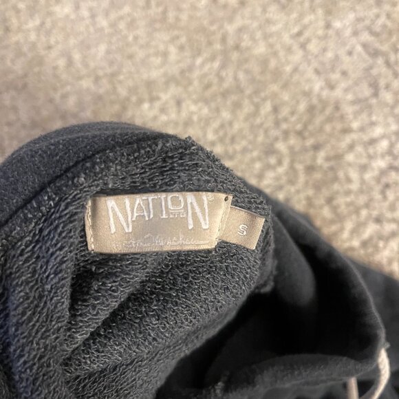 Nation Apparel Lace Up Side Hoodie Small Made in USA - Picture 5 of 6